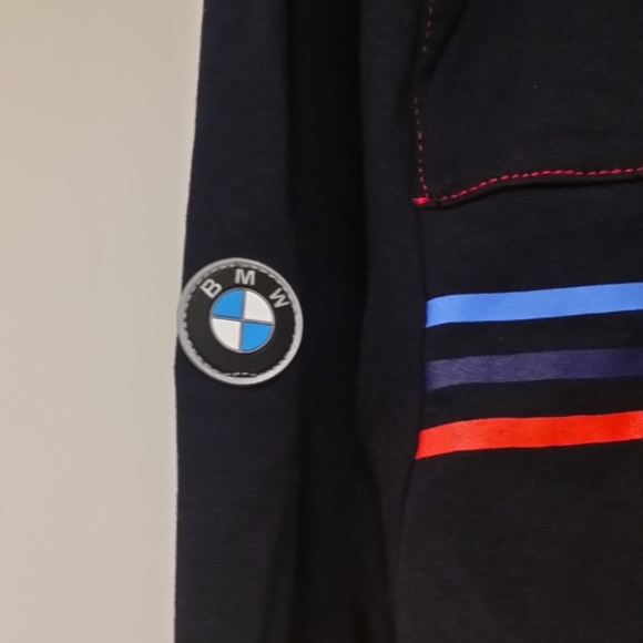 SOLD-BMW MOTORSPORT LS Navy Blu XL Tee - Picture 2 of 6